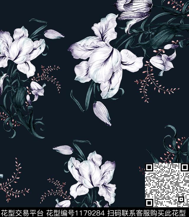 郁金香数码印花华亿平台下载（图片编号: 1179284） - 瓦栏（Walan）