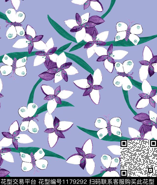 百合郁金香大牌风数码印花华亿平台下载（图片编号: 1179292） - 瓦栏（Walan）