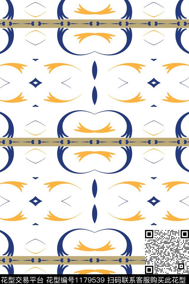 潮牌条纹数码印花华亿平台下载（图片编号: 1179539） - 瓦栏（Walan）