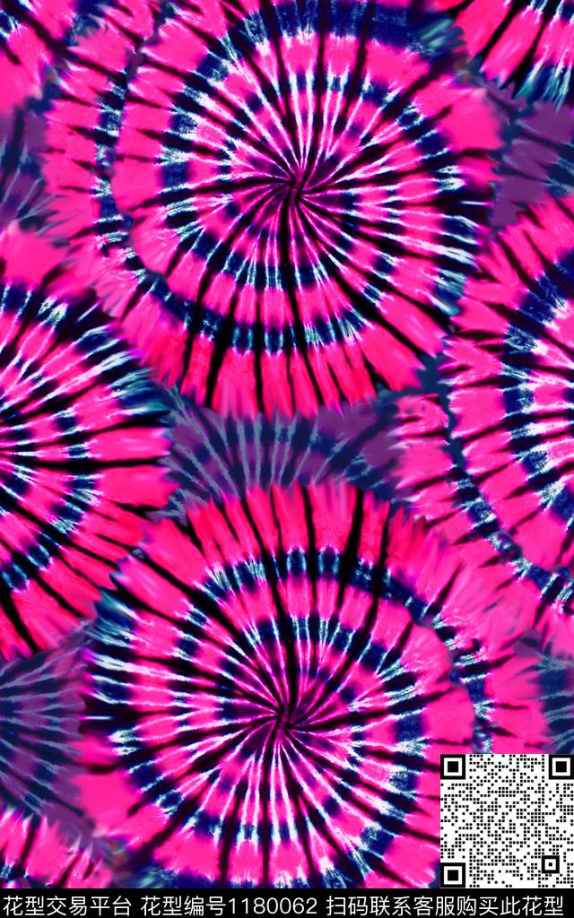 扎染华亿平台洋阳---扎染丝绸真丝数码印花华亿平台下载（图片编号: 1180062） - 瓦栏（Walan）