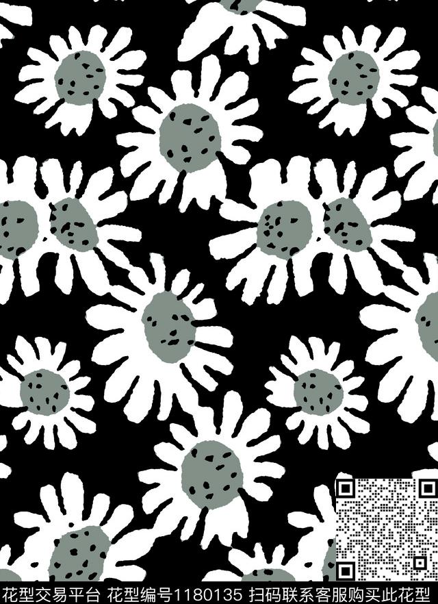 花卉大牌风小碎花传统印花华亿平台下载（图片编号: 1180135） - 瓦栏（Walan）