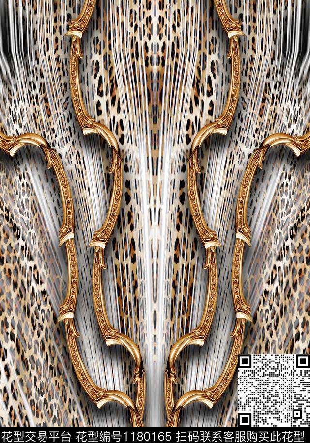 线条画animalanimalprint数码印花华亿平台下载（图片编号: 1180165） - 瓦栏（Walan）