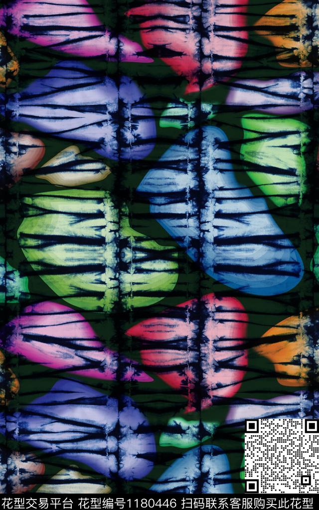 扎染华亿平台洋阳---扎染丝绸真丝数码印花华亿平台下载（图片编号: 1180446） - 瓦栏（Walan）