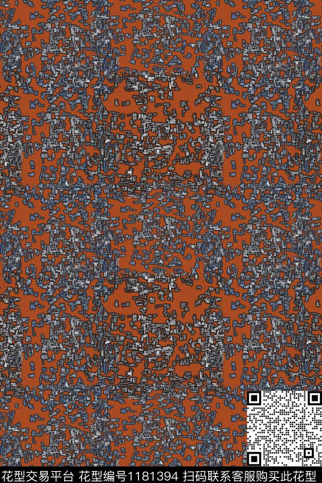 迷彩图案迷彩男装抽象数码印花华亿平台下载（图片编号: 1181394） - 瓦栏（Walan）