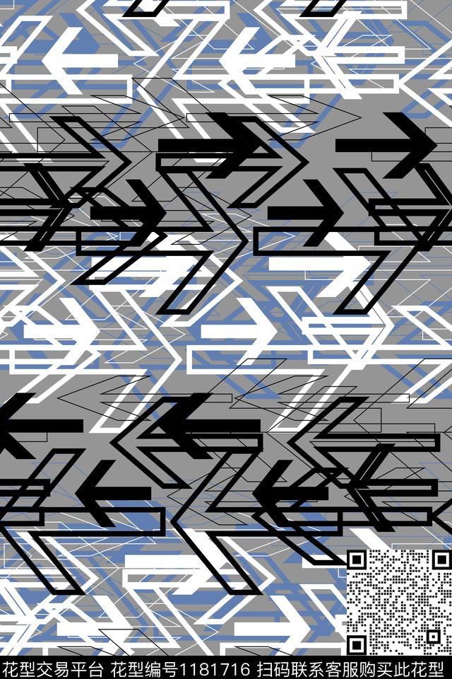 男装休闲潮牌传统印花华亿平台下载（图片编号: 1181716） - 瓦栏（Walan）