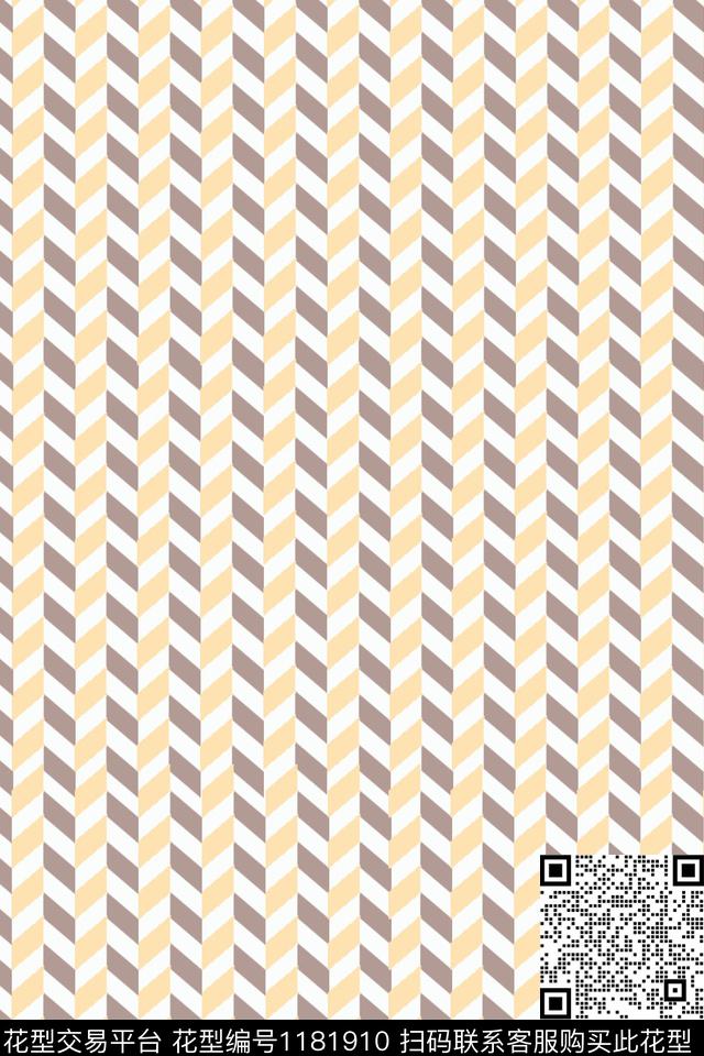 几何抽象线条传统印花华亿平台下载（图片编号: 1181910） - 瓦栏（Walan）