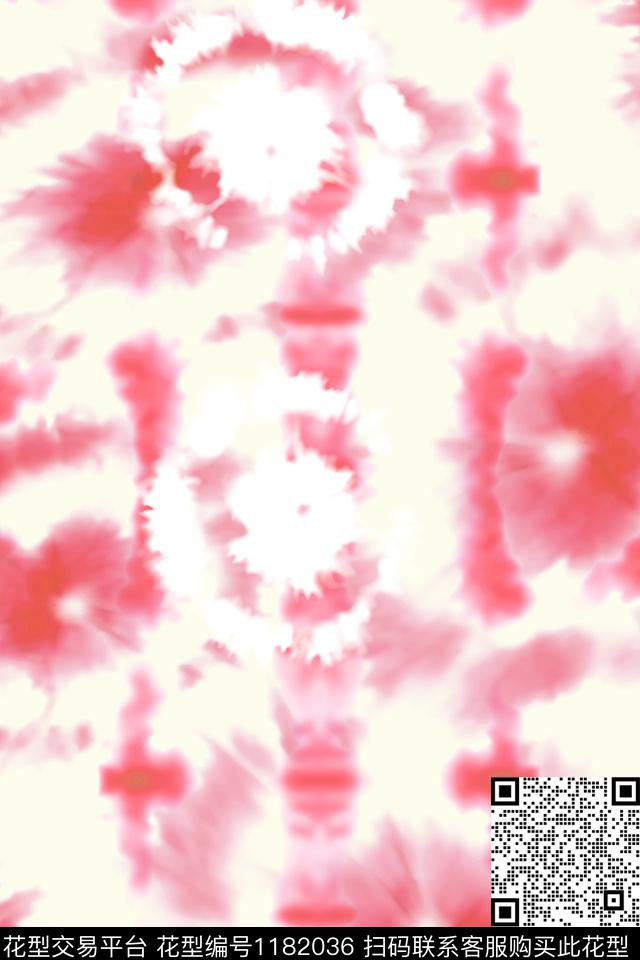 春夏华亿平台扎染华亿平台韵纹传统印花华亿平台下载（图片编号: 1182036） - 瓦栏（Walan）