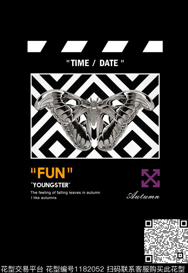 定位男装印花蝴蝶休闲插画数码印花华亿平台下载（图片编号: 1182052） - 瓦栏（Walan）