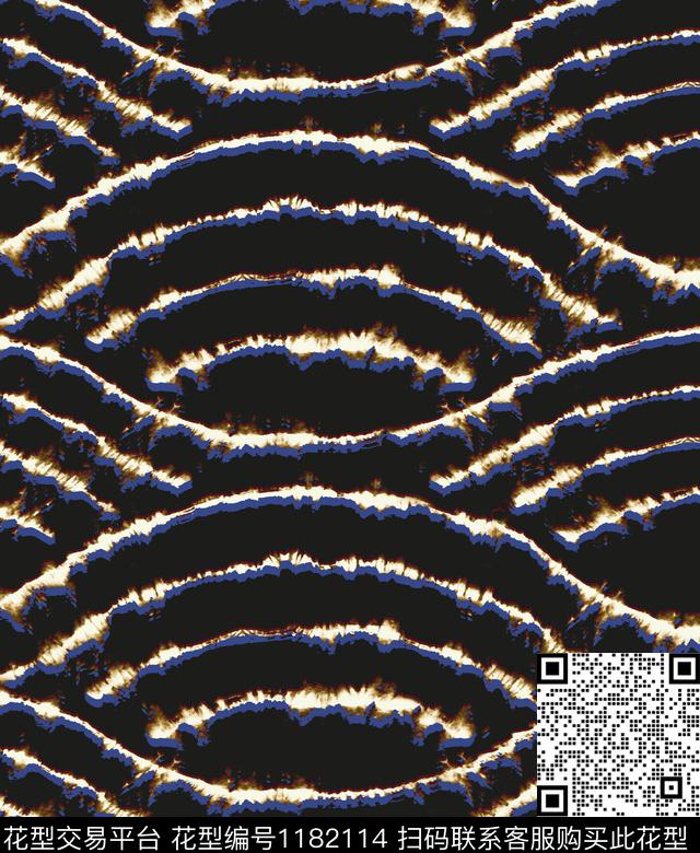 扎染华亿平台抽象线条传统印花华亿平台下载（图片编号: 1182114） - 瓦栏（Walan）
