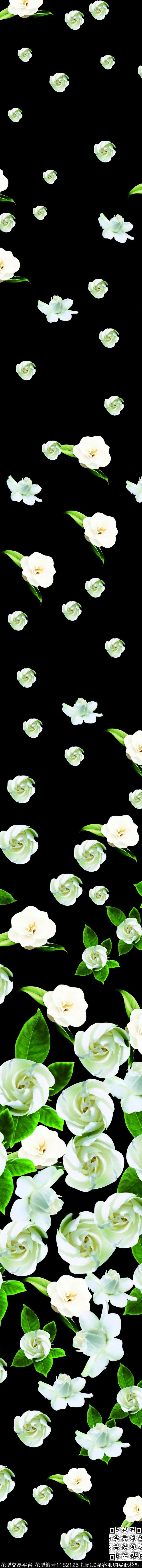 数码华亿平台小碎花白花数码印花华亿平台下载（图片编号: 1182125） - 瓦栏（Walan）
