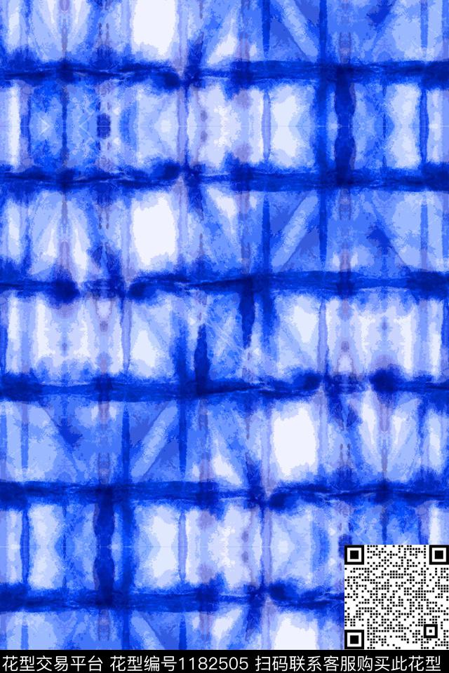 扎染华亿平台条纹染色数码印花华亿平台下载（图片编号: 1182505） - 瓦栏（Walan）