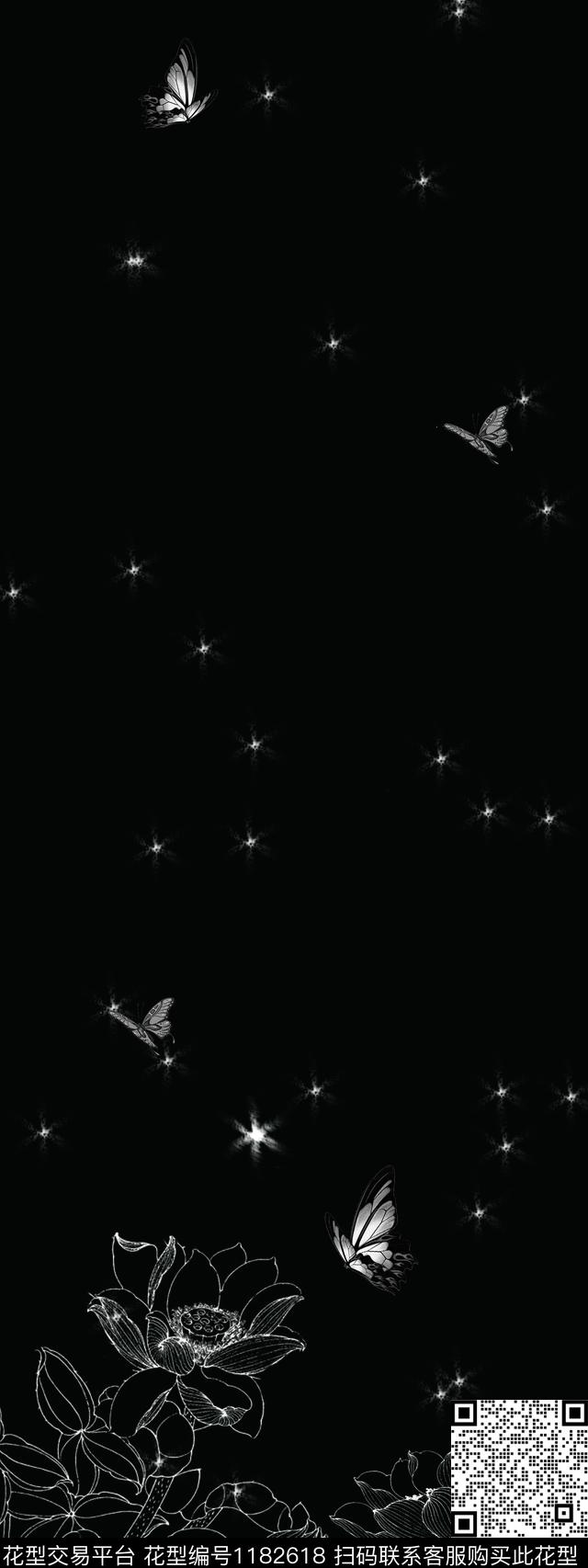 大牌风定位花线条传统印花华亿平台下载（图片编号: 1182618） - 瓦栏（Walan）