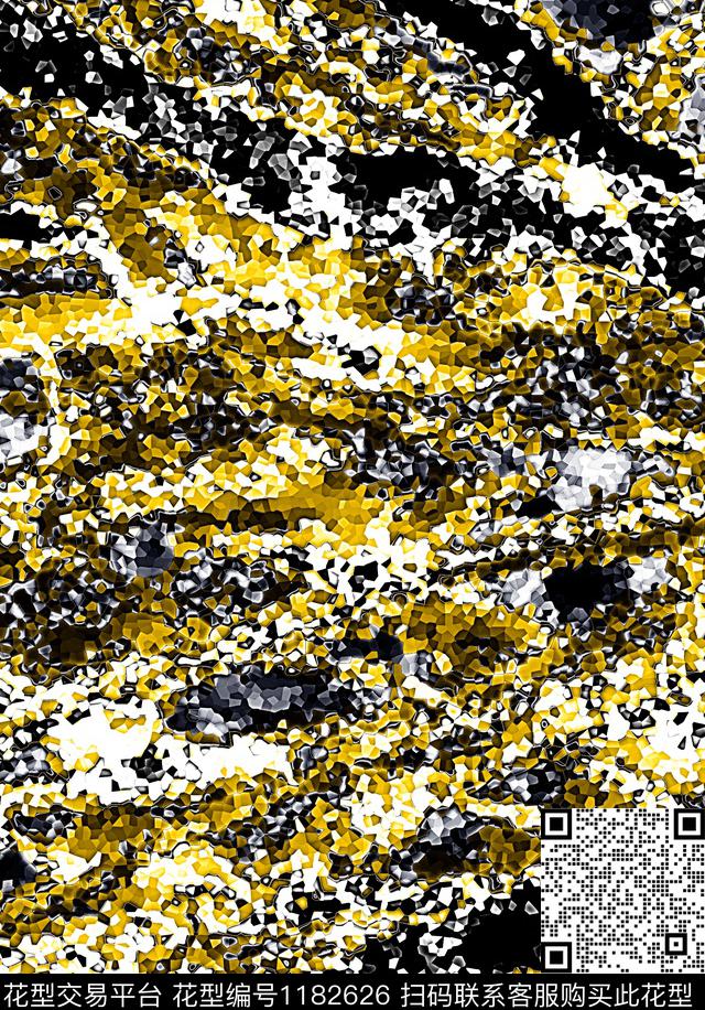 几何抽象手绘数码印花华亿平台下载（图片编号: 1182626） - 瓦栏（Walan）