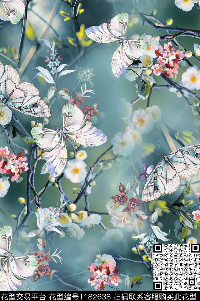 数码华亿平台桃花摄影花卉数码印花华亿平台下载（图片编号: 1182638） - 瓦栏（Walan）