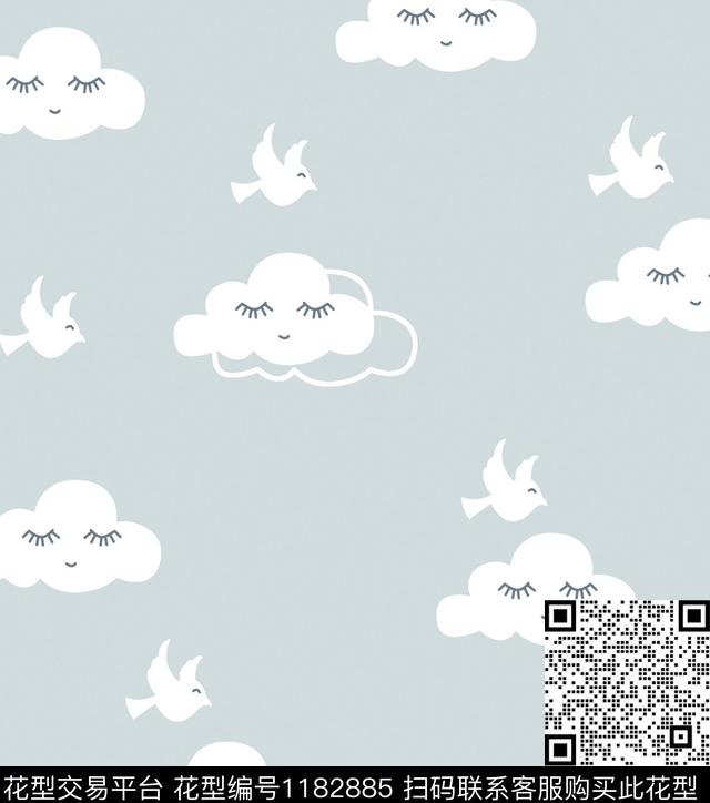 卡通清爽趣味传统印花华亿平台下载（图片编号: 1182885） - 瓦栏（Walan）