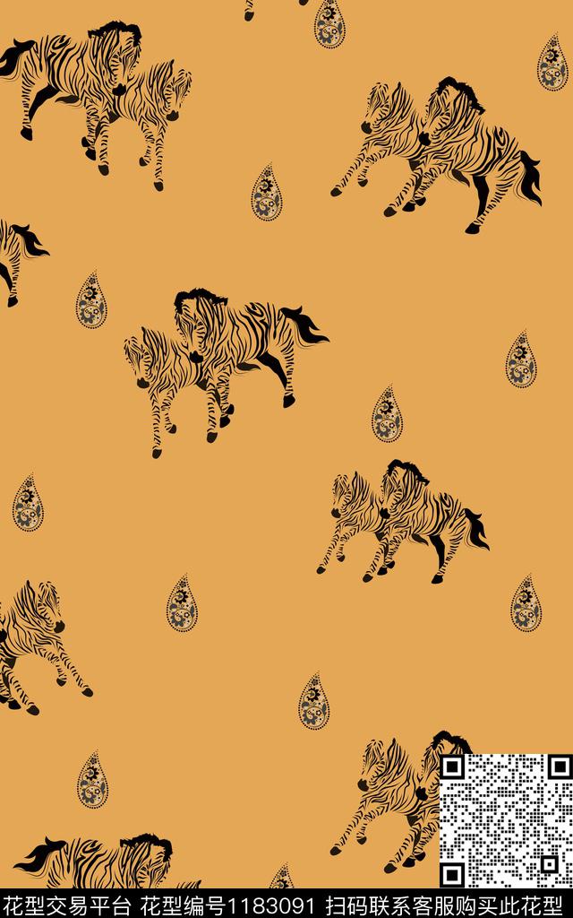 数码华亿平台女装几何数码印花华亿平台下载（图片编号: 1183091） - 瓦栏（Walan）