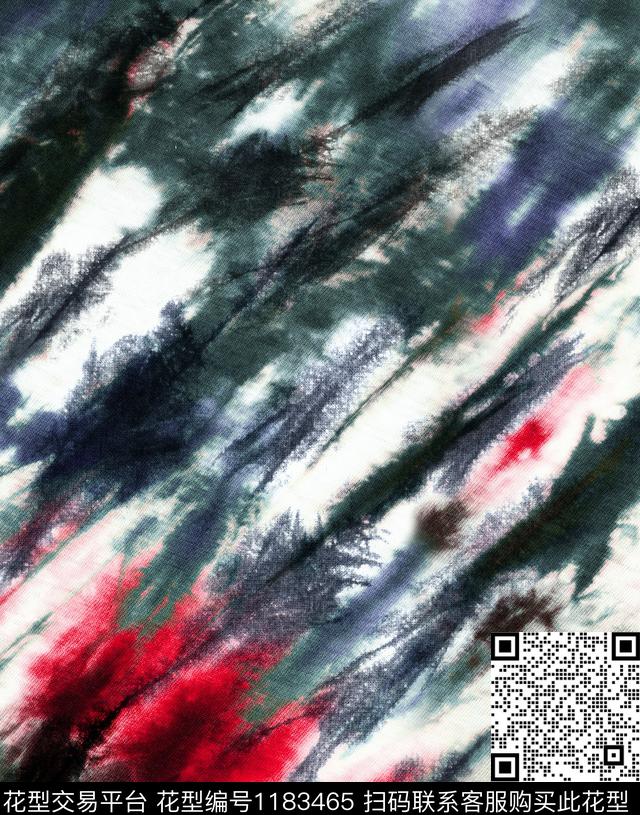数码华亿平台扎染华亿平台抽象数码印花华亿平台下载（图片编号: 1183465） - 瓦栏（Walan）