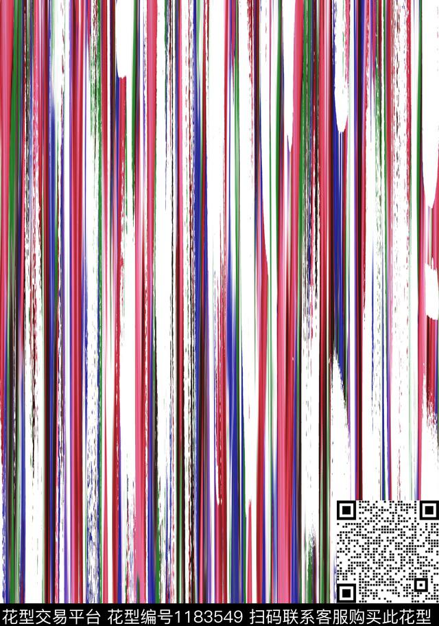 线条画线条条纹数码印花华亿平台下载（图片编号: 1183549） - 瓦栏（Walan）