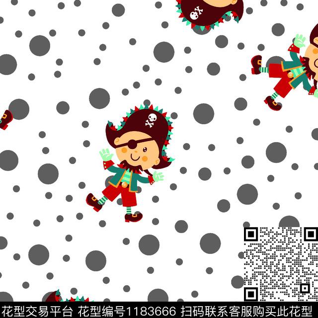 童装海盗可爱传统印花华亿平台下载（图片编号: 1183666） - 瓦栏（Walan）