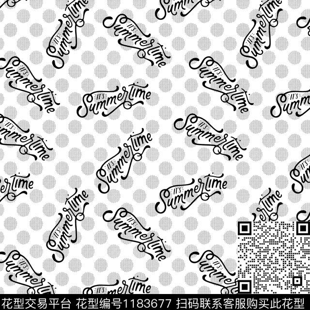 字母几何波点传统印花华亿平台下载（图片编号: 1183677） - 瓦栏（Walan）