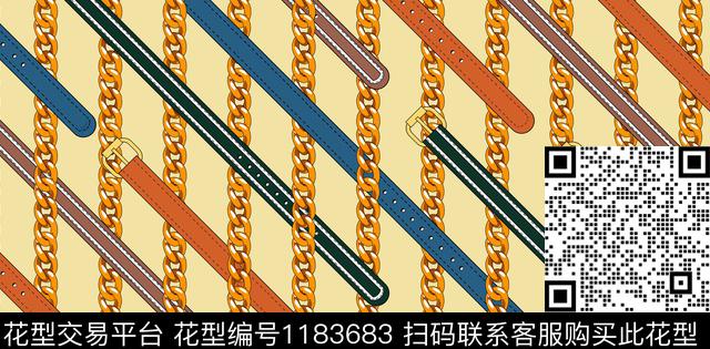 链条数码华亿平台大牌风数码印花华亿平台下载（图片编号: 1183683） - 瓦栏（Walan）