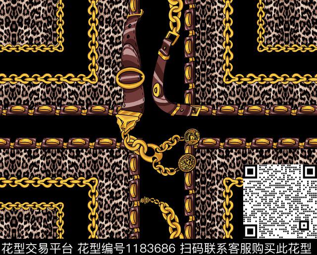 链条数码华亿平台大牌风数码印花华亿平台下载（图片编号: 1183686） - 瓦栏（Walan）