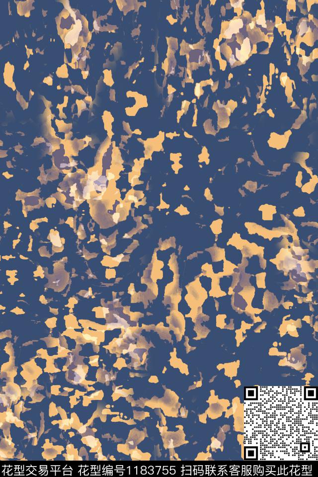 抽象迷彩图案扎染风格数码印花华亿平台下载（图片编号: 1183755） - 瓦栏（Walan）