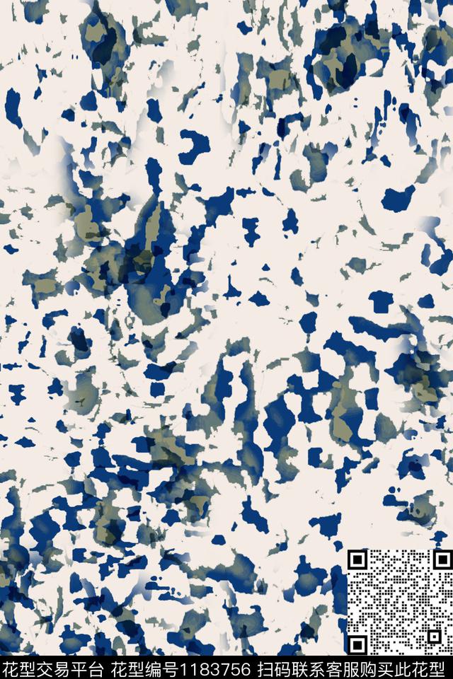抽象迷彩图案扎染风格数码印花华亿平台下载（图片编号: 1183756） - 瓦栏（Walan）
