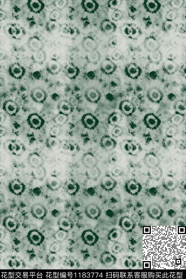 迷彩图案圆圈与波点扎染风格数码印花华亿平台下载（图片编号: 1183774） - 瓦栏（Walan）