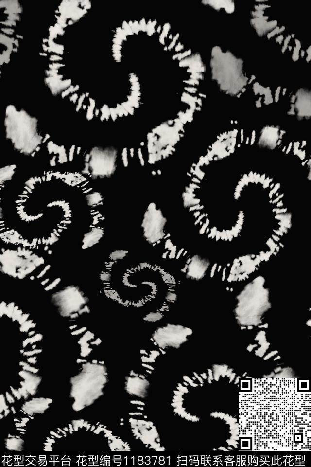 扎染风格线条抽象数码印花华亿平台下载（图片编号: 1183781） - 瓦栏（Walan）