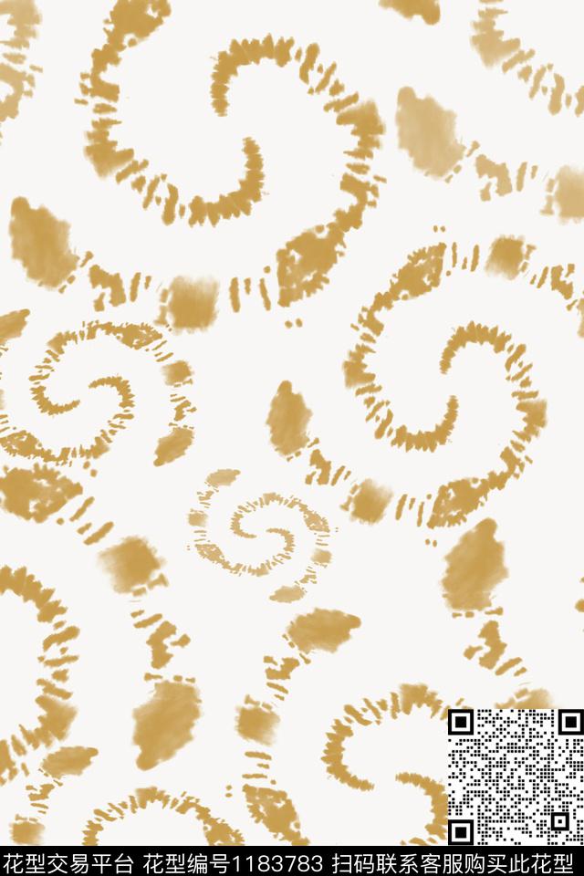 扎染风格线条抽象数码印花华亿平台下载（图片编号: 1183783） - 瓦栏（Walan）