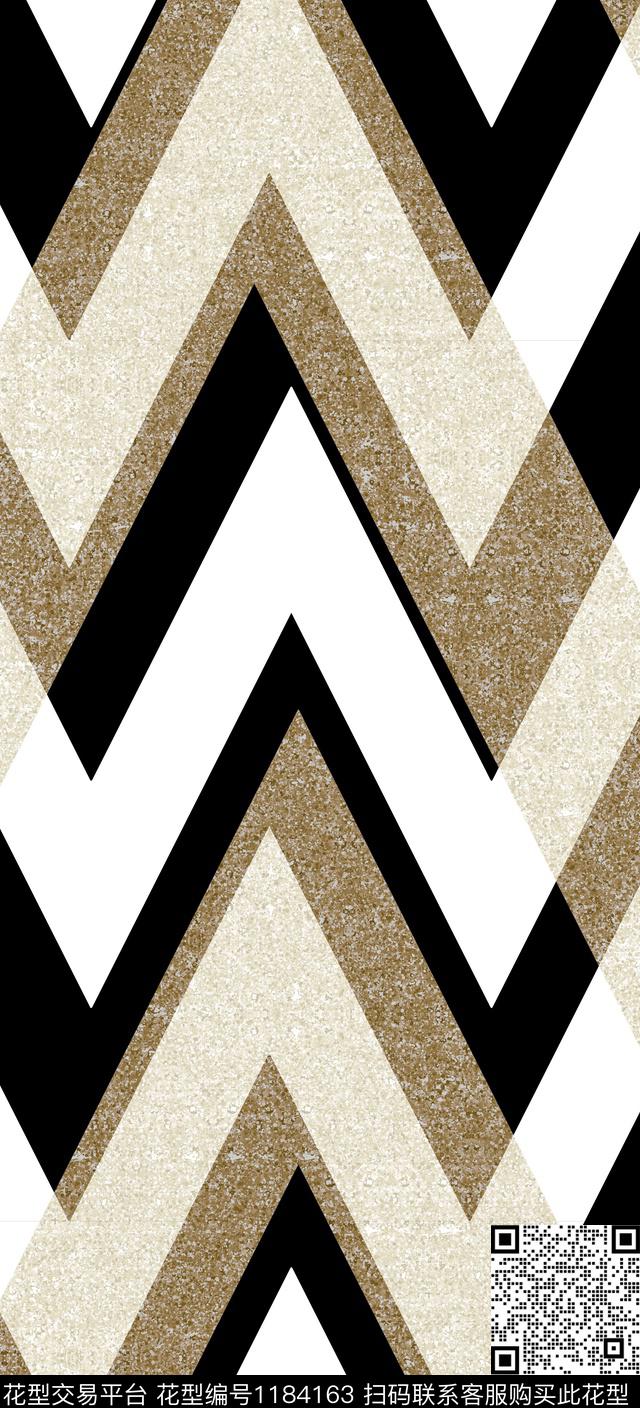 几何格子大牌风传统印花华亿平台下载（图片编号: 1184163） - 瓦栏（Walan）