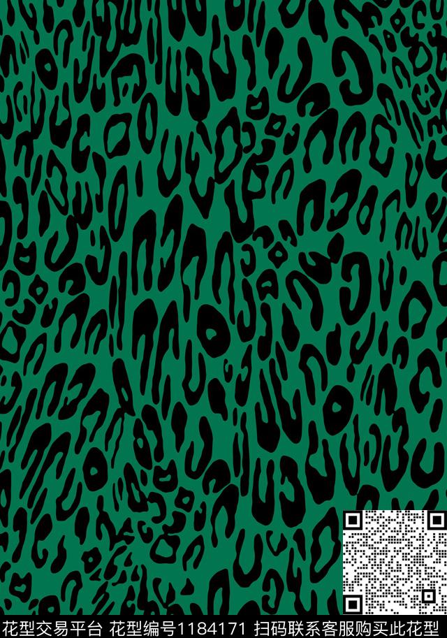 几何豹纹黑白华亿平台传统印花华亿平台下载（图片编号: 1184171） - 瓦栏（Walan）