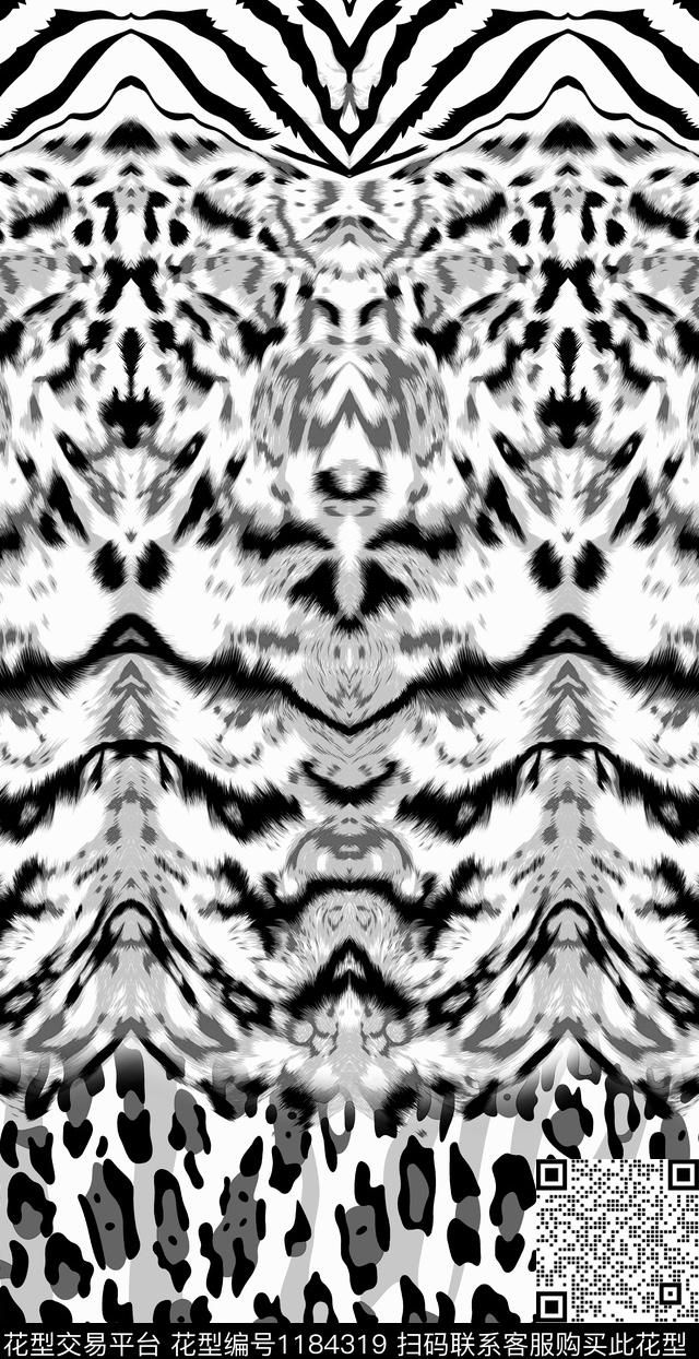 动物纹潮牌大牌风传统印花华亿平台下载（图片编号: 1184319） - 瓦栏（Walan）