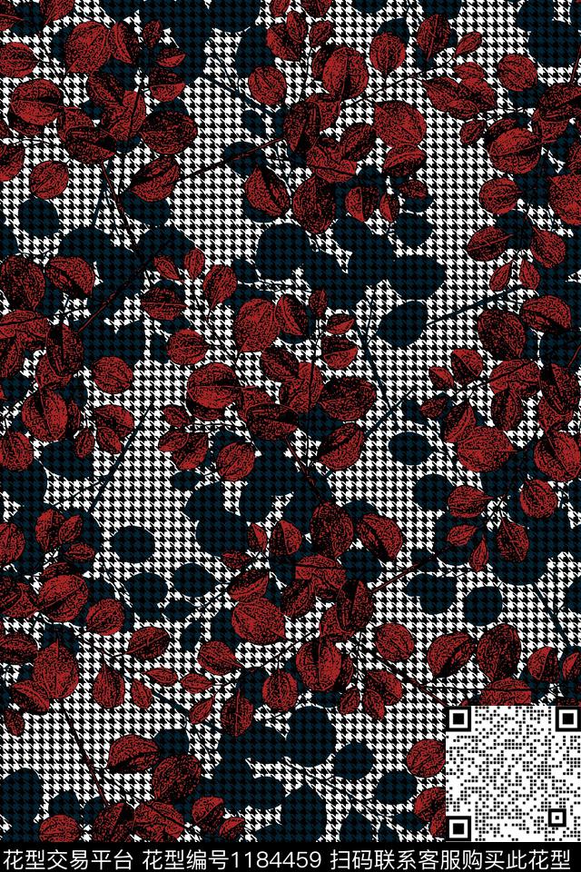 大牌风千鸟格复古传统印花华亿平台下载（图片编号: 1184459） - 瓦栏（Walan）