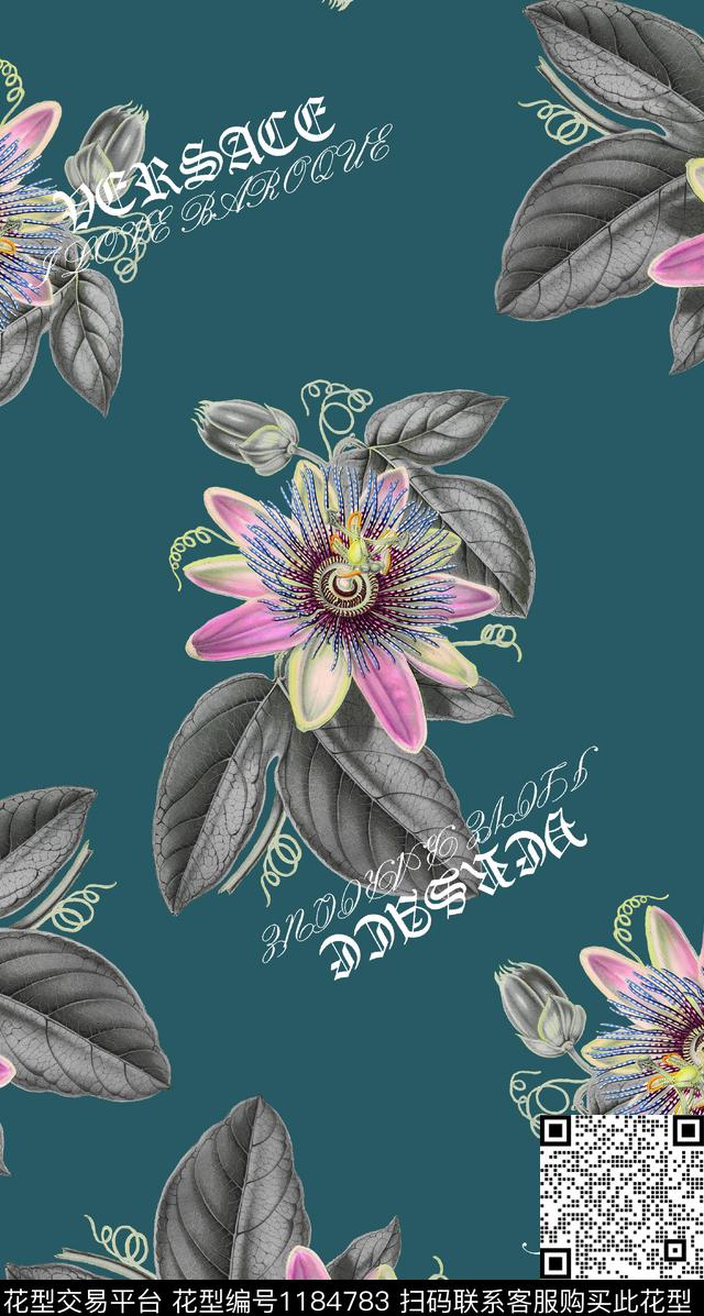 数码华亿平台迷幻花卉数码印花华亿平台下载（图片编号: 1184783） - 瓦栏（Walan）