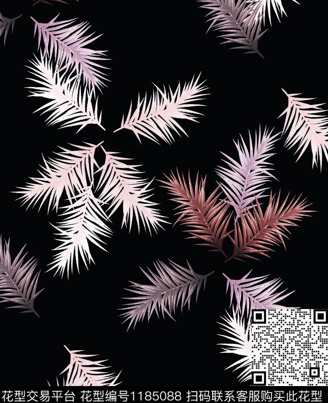 数码华亿平台休闲清爽底花卉数码印花华亿平台下载（图片编号: 1185088） - 瓦栏（Walan）