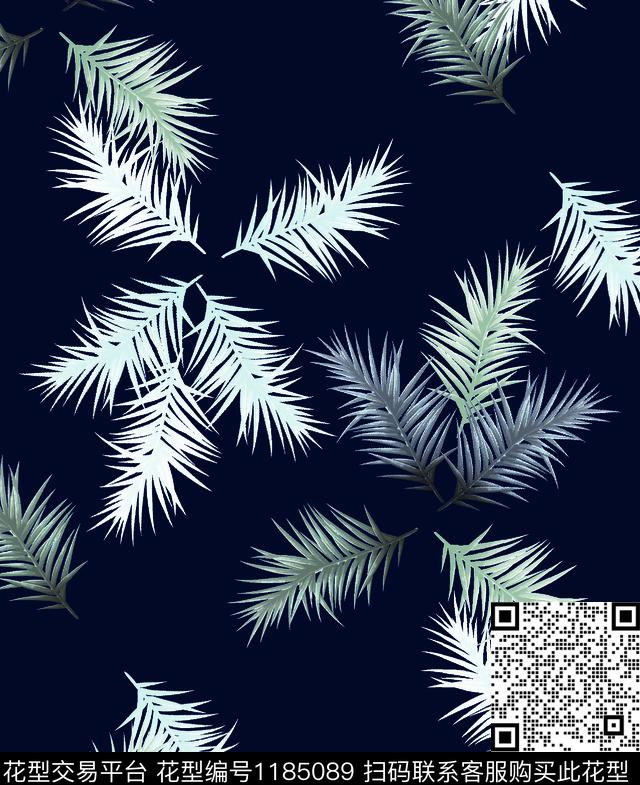 数码华亿平台休闲清爽底花卉数码印花华亿平台下载（图片编号: 1185089） - 瓦栏（Walan）