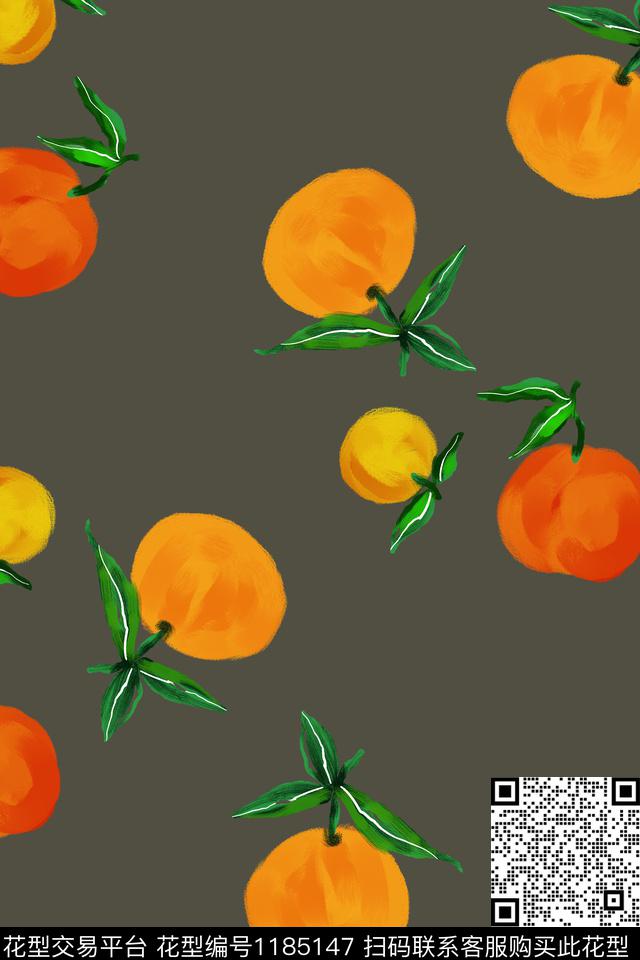 春夏华亿平台水果油画华亿平台传统印花华亿平台下载（图片编号: 1185147） - 瓦栏（Walan）