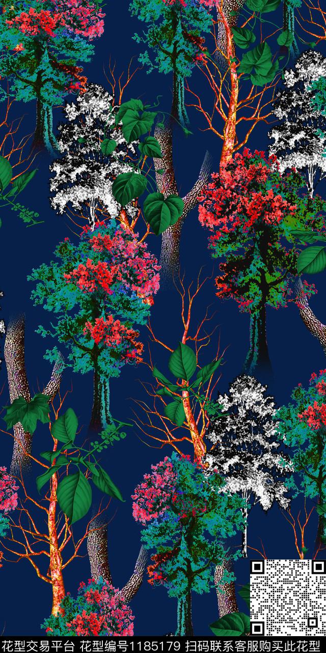 大牌风素雅植物数码印花华亿平台下载（图片编号: 1185179） - 瓦栏（Walan）