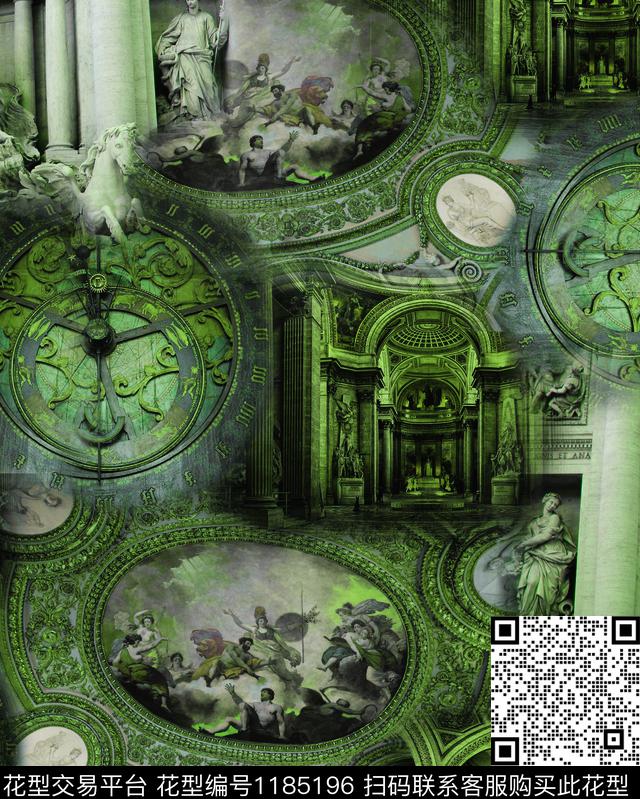 建筑欧洲油画华亿平台数码印花华亿平台下载（图片编号: 1185196） - 瓦栏（Walan）