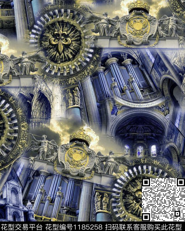 抽象男装欧洲油画华亿平台数码印花华亿平台下载（图片编号: 1185258） - 瓦栏（Walan）