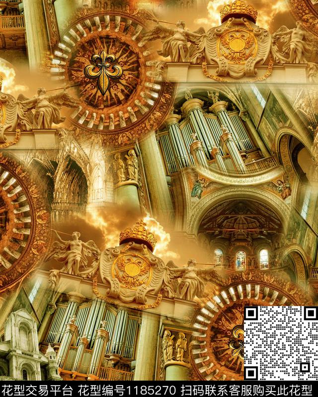 抽象男装欧洲油画华亿平台数码印花华亿平台下载（图片编号: 1185270） - 瓦栏（Walan）