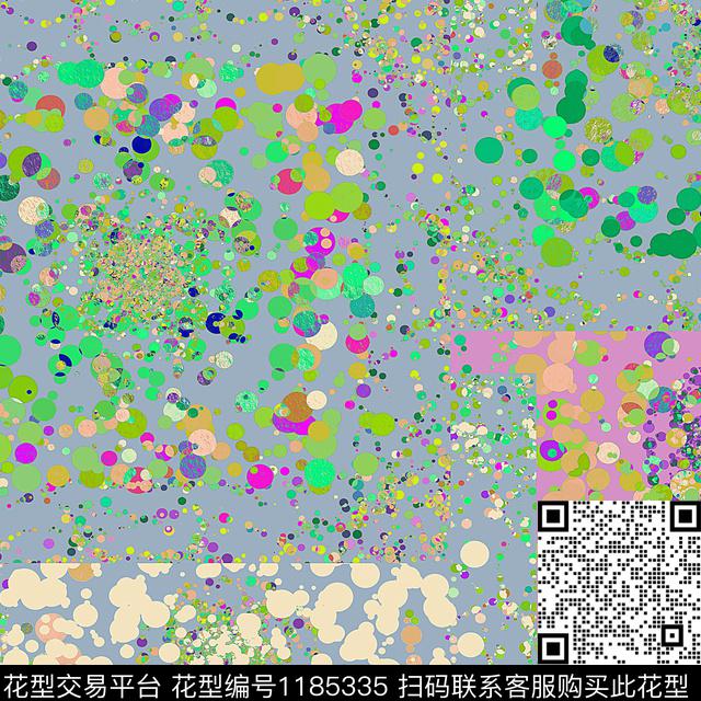 几何抽象小碎花数码印花华亿平台下载（图片编号: 1185335） - 瓦栏（Walan）