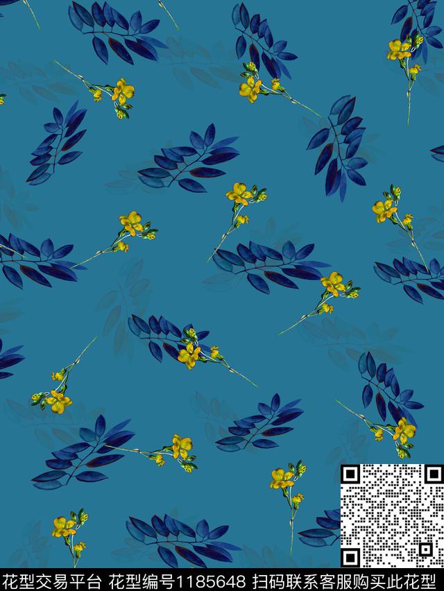 春夏华亿平台女装小碎花数码印花华亿平台下载（图片编号: 1185648） - 瓦栏（Walan）