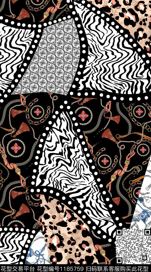 数码华亿平台几何大牌风数码印花华亿平台下载（图片编号: 1185759） - 瓦栏（Walan）