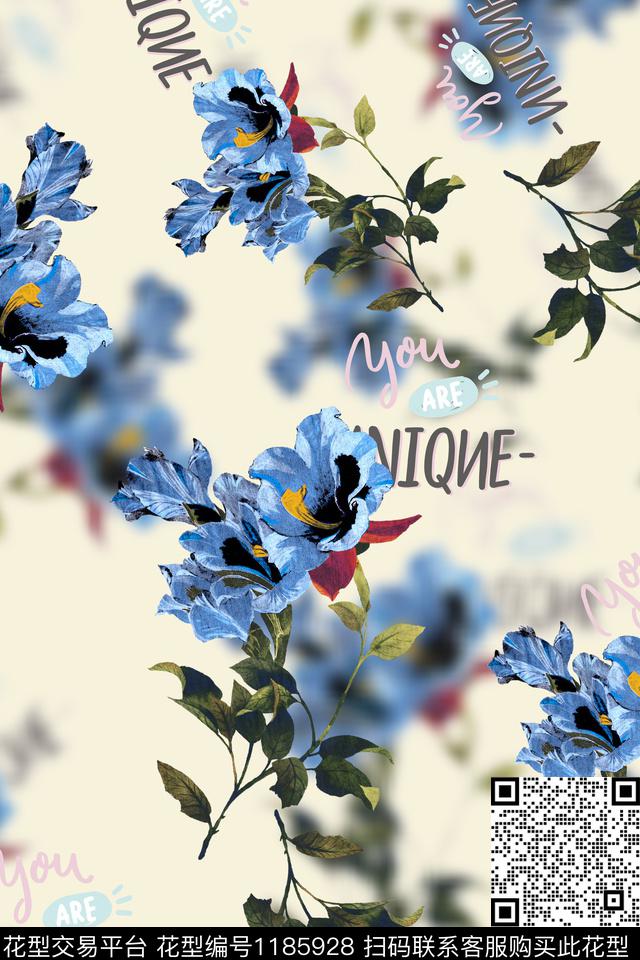 水彩花卉彩底花卉花卉数码印花华亿平台下载（图片编号: 1185928） - 瓦栏（Walan）