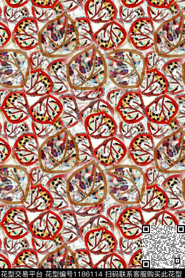 抽象花卉迷彩图案艺术迷彩数码印花华亿平台下载（图片编号: 1186114） - 瓦栏（Walan）