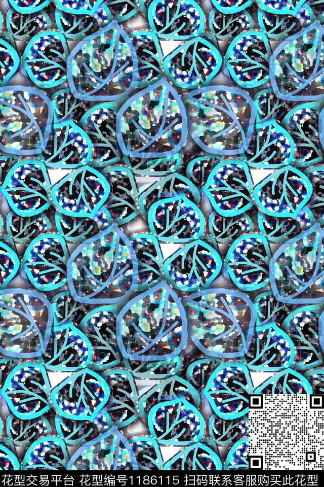 抽象花卉迷彩图案艺术迷彩数码印花华亿平台下载（图片编号: 1186115） - 瓦栏（Walan）