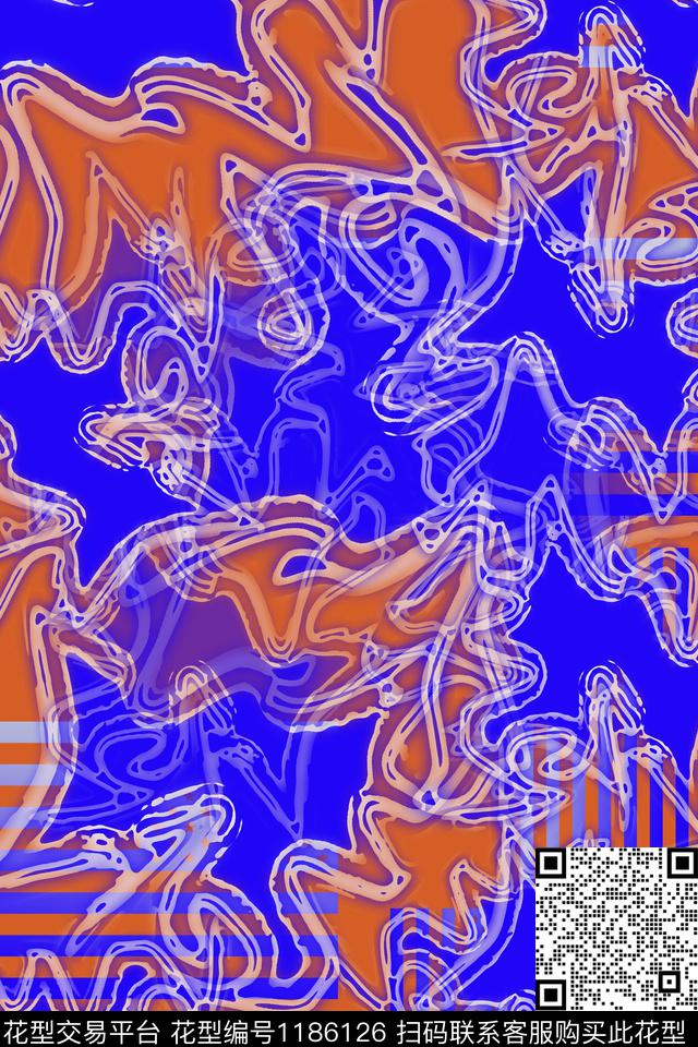 抽象迷彩图案艺术迷彩数码印花华亿平台下载（图片编号: 1186126） - 瓦栏（Walan）